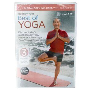 Yoga DVD Rodney Yee's Best Of New GAIAM 3 Practices Balance Flow Core Cardio Zen